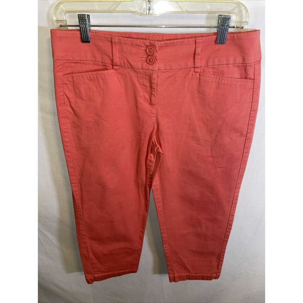 Loft Casual Capris Women’s Size 4 Petite Pink Cotton Blend Zip Fly Pockets